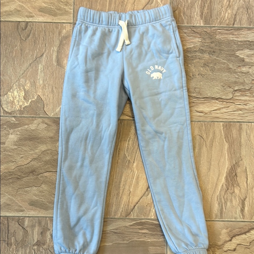 Old Navy Blue Joggers Relaxed Fit Cotton Blend